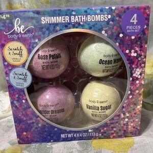 body &earth Shimmering Bath Bombs New